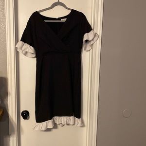 Love Sadie Black dress with ruffles